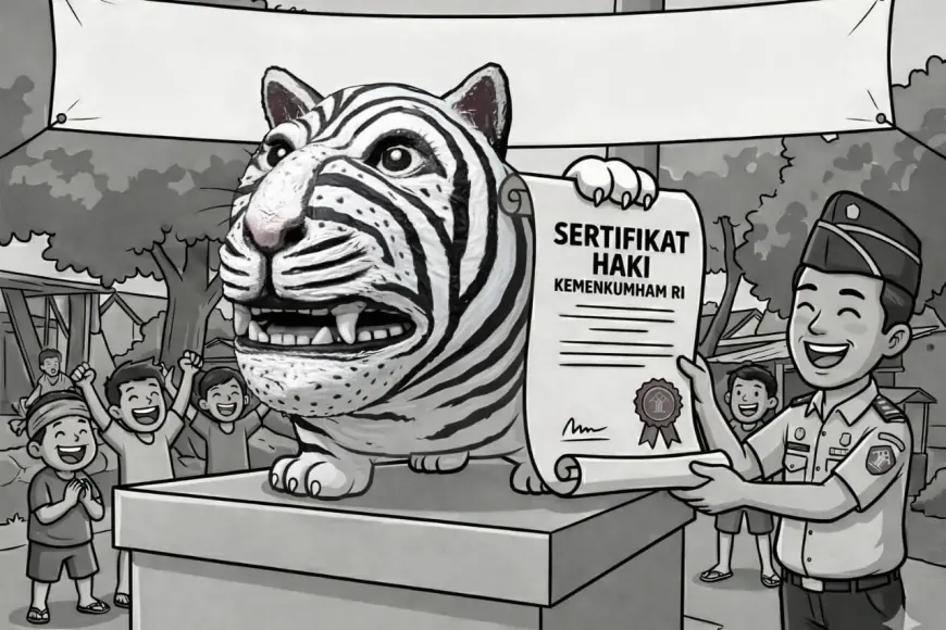 Dulu Dinyinyirin Netizen, Kini Macan Gemoy Kediri Punya ‘Ijazah’ Negara